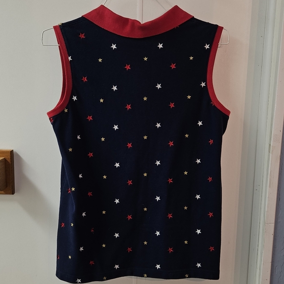 Patriotic Henley top shirt RWB - Picture 3 of 4